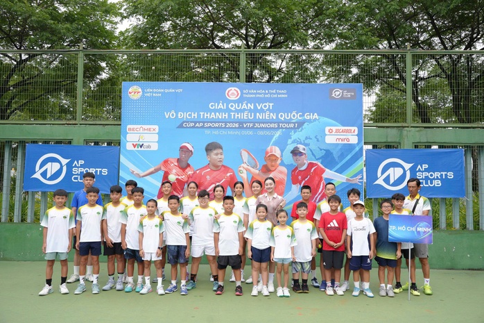 Gần 500 tay vợt trẻ tranh t&agrave;i tại VTF Juniors Tour 1 - C&uacute;p AP Sports 2026 - Ảnh 1.