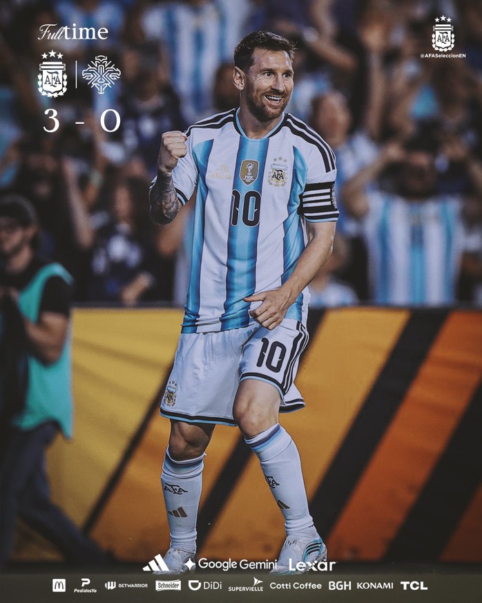 Messi ra sân, ghi 1 bàn bàn giúp Argentina thắng dễ Iceland trước thềm World Cup 2026 - Ảnh 1.