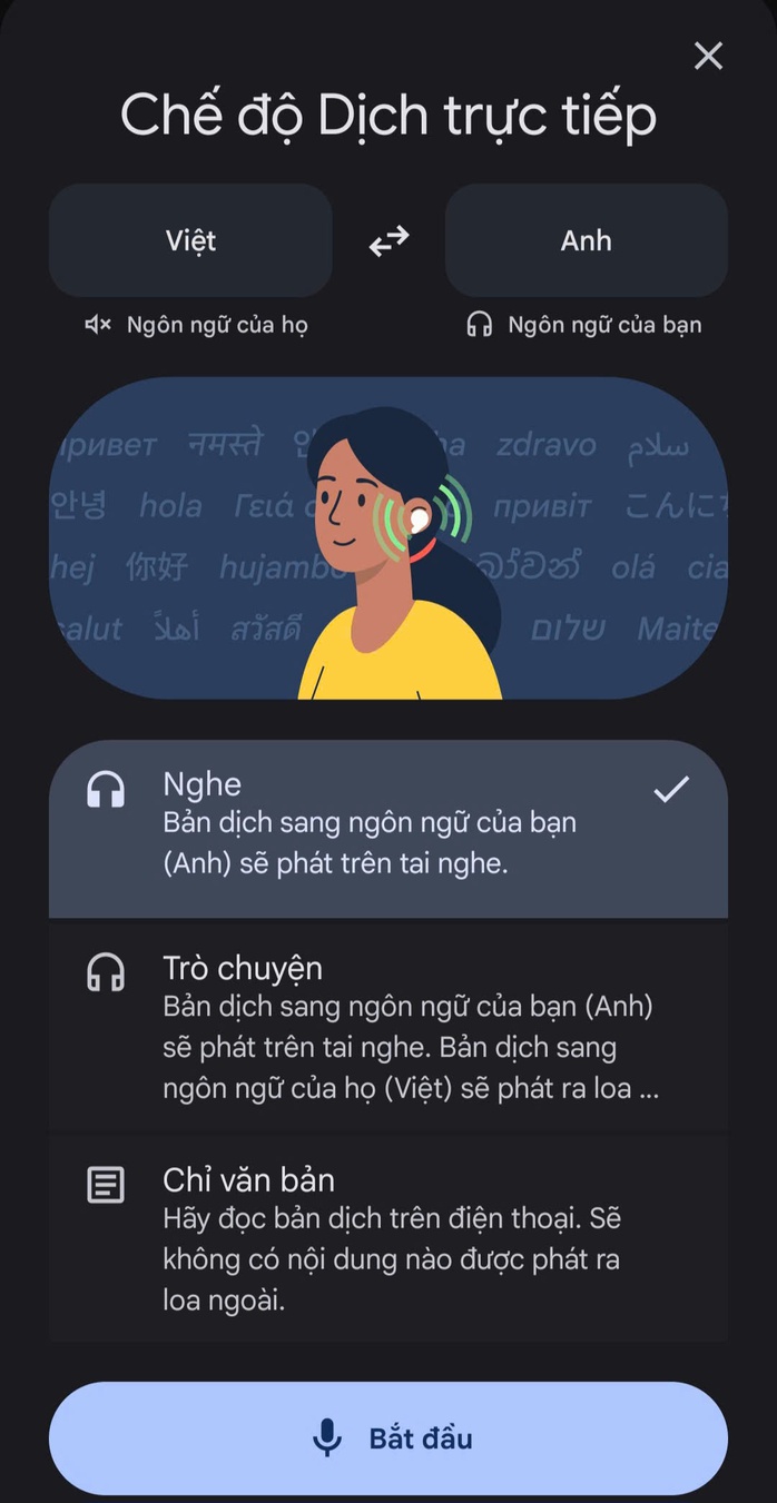 Người d&ugrave;ng Việt c&oacute; thể trải nghiệm t&iacute;nh năng dịch trực tiếp tr&ecirc;n Google từ h&ocirc;m nay - Ảnh 1.