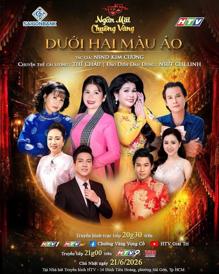 NSND Hồ Ngọc Trinh thể hiện hai nh&acirc;n vật của Kỳ nữ Kim Cương trong "Dưới hai m&agrave;u &aacute;o" - Ảnh 2.
