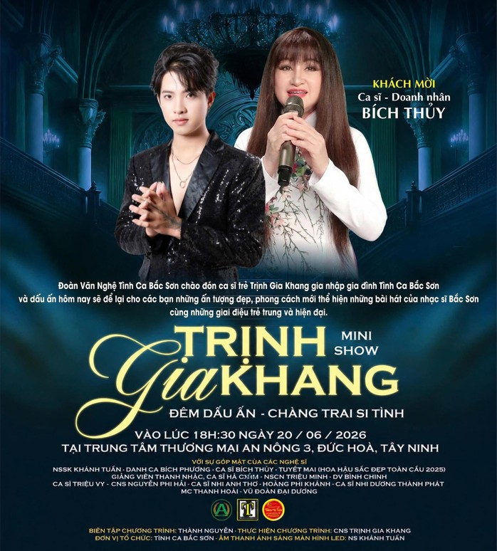 Trịnh Gia Khang và Mini show "Dấu ấn chàng trai si tình", ca sĩ Bích Thủy hỗ trợ hết mình - Ảnh 2.