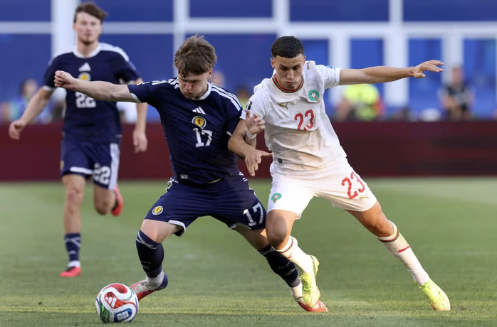 Thắng nhẹ nhàng Scotland, Morocco giành vé sớm vào vòng knock-out - Ảnh 3.