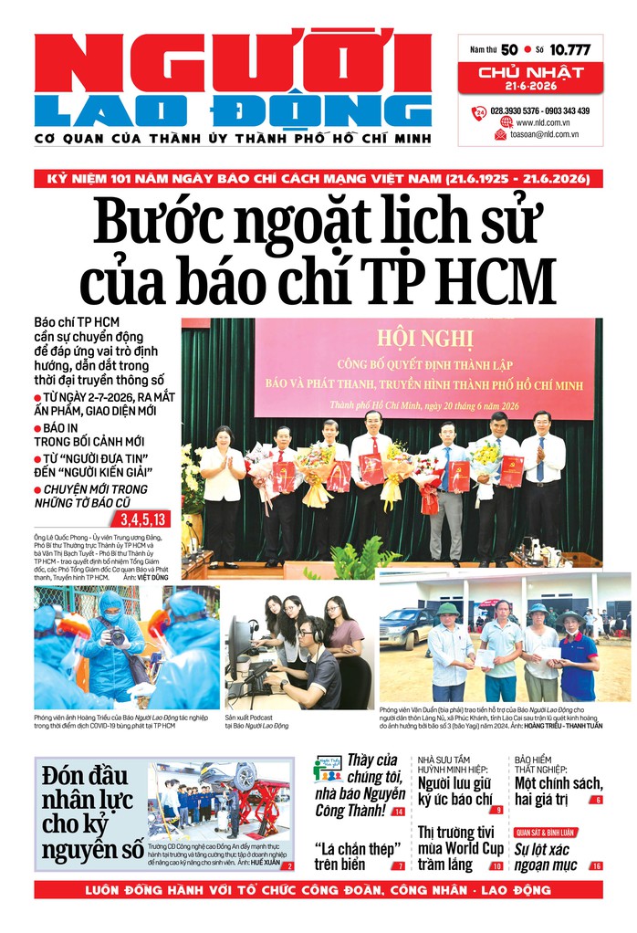 Báo in ngày 20-6: Đón đầu nhân lực cho kỷ nguyên số - Ảnh 1.