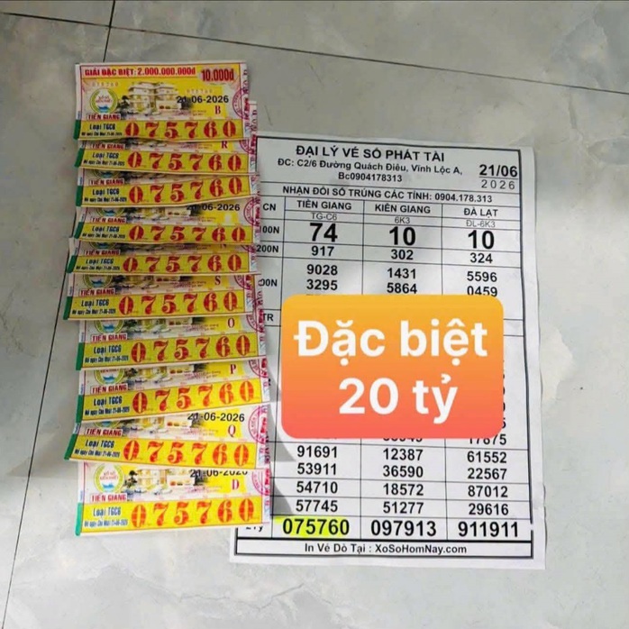 Xổ số miền Nam ng&agrave;y 21-6: Giải độc đắc đ&agrave;i Tiền Giang lộ diện ở TPHCM - Ảnh 2.