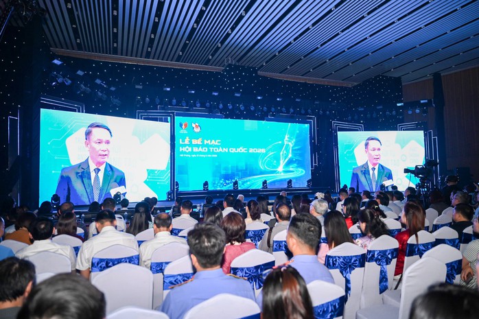 Bế mạc Hội b&aacute;o to&agrave;n quốc 2026: B&aacute;o Người Lao Động nhận giải B sản phẩm b&aacute;o ch&iacute; ấn tượng đặc sắc - Ảnh 1.
