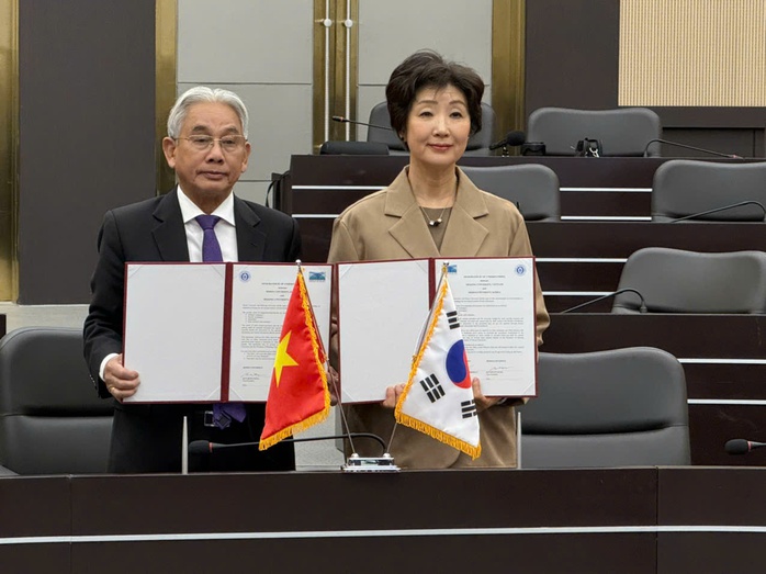 Trường Đại học Cửu Long ký hợp tác với trường đại học của Hàn Quốc - Ảnh 3.