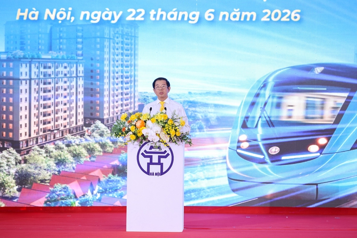 Thủ tướng dự lễ khởi công 5 tuyến đường sắt, 3 dự án nhà ở cho thuê ở Hà Nội - Ảnh 4.