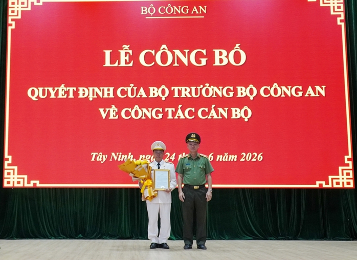 Đại t&aacute; Phạm Thanh T&ugrave;ng giữ chức Ph&oacute; Gi&aacute;m đốc C&ocirc;ng an tỉnh T&acirc;y Ninh - Ảnh 1.