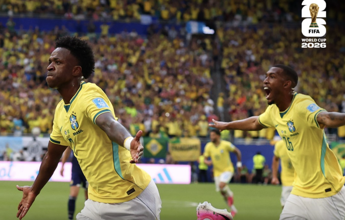Vinicius Junior lập c&uacute; đ&uacute;p, Brazil thắng thuyết phục Scotland ở Miami - Ảnh 2.