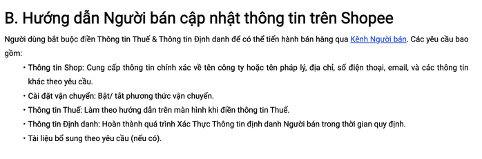 X&aacute;c thực định danh người b&aacute;n tr&ecirc;n s&agrave;n Thương mại điện tử Từ 1 - 7 - 2026 - Ảnh 2.