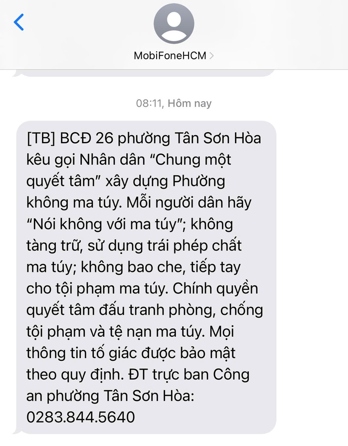 Hiệu quả từ giải ph&aacute;p nhắn tin tuy&ecirc;n truyền ph&ograve;ng, chống ma t&uacute;y đến từng người d&acirc;n - Ảnh 1.