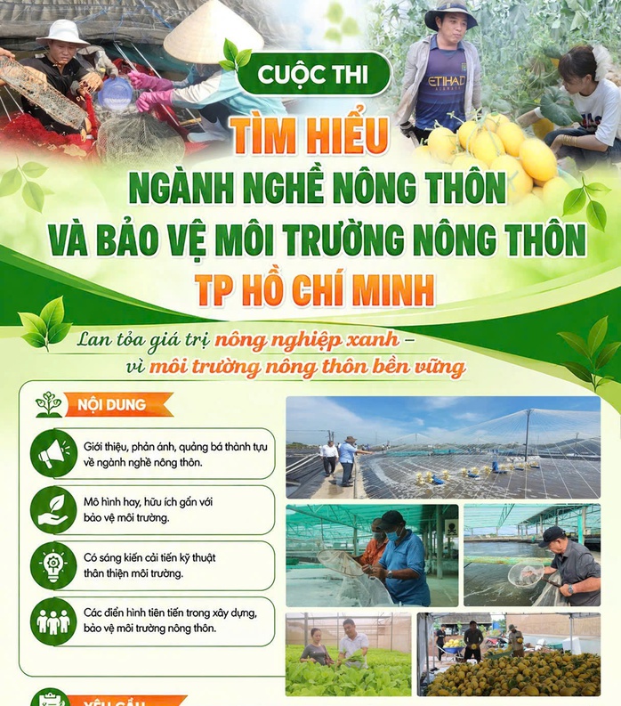 Kết th&uacute;c nhận b&agrave;i tham gia cuộc thi t&igrave;m hiểu ng&agrave;nh nghề n&ocirc;ng th&ocirc;n v&agrave; bảo vệ m&ocirc;i trường n&ocirc;ng th&ocirc;n TPHCM năm 2026 - Ảnh 1.