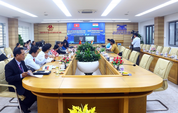 Trường Đại học Cửu Long hợp t&aacute;c với một tập đo&agrave;n của Ấn Độ - Ảnh 1.
