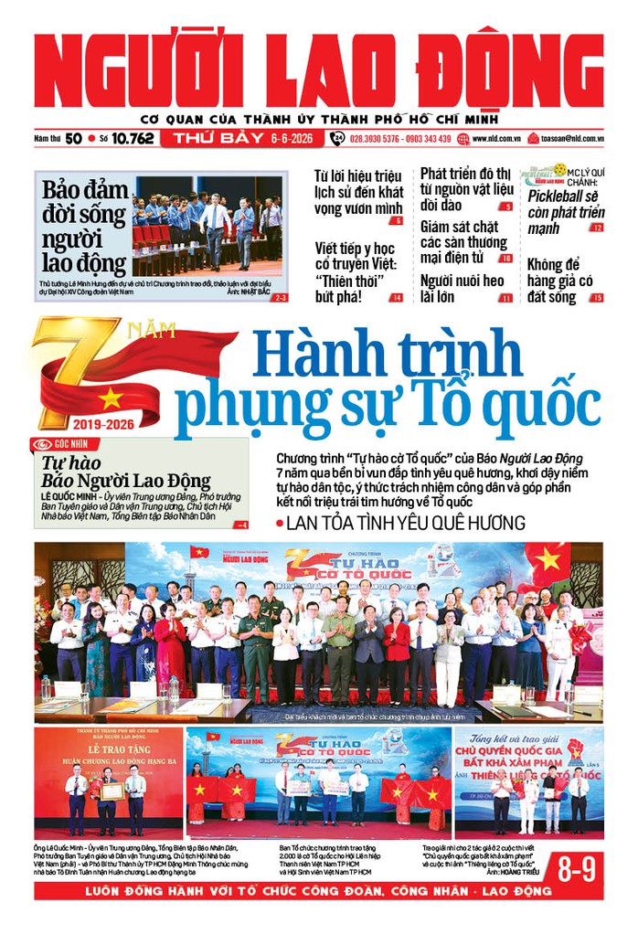B&aacute;o in ng&agrave;y 6-6: Bảy năm - một h&agrave;nh tr&igrave;nh phụng sự Tổ quốc - Ảnh 1.