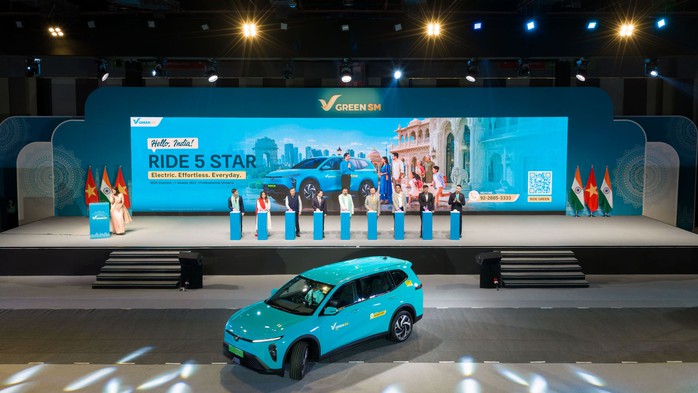 VinFast ra mắt dịch vụ taxi điện Green SM tại Ấn Độ - Ảnh 1.