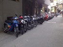 Bãi giữ xe cản trở lưu thông Bãi giữ xe cản trở lưu thông