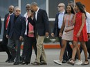 “Cử chỉ thân mật” của Chủ tịch Castro dành cho ông Obama “Cử chỉ thân mật” của Chủ tịch Castro dành cho ông Obama