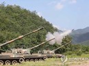 Hàn Quốc tập trận pháo binh "dằn mặt" Triều Tiên Hàn Quốc tập trận pháo binh "dằn mặt" Triều Tiên