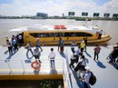 Ngắm tàu buýt đường sông đầu tiên tại TP HCM Ngắm tàu buýt đường sông đầu tiên tại TP HCM