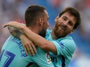 Hỏng phạt đền, lập cú đúp, Messi tỏa sáng với Barcelona Hỏng phạt đền, lập cú đúp, Messi tỏa sáng với Barcelona