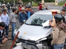 Xe con gây tai nạn liên hoàn, 4 người nhập viện Xe con gây tai nạn liên hoàn, 4 người nhập viện