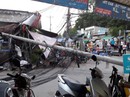 Mùa mưa, lo trụ điện gãy Mùa mưa, lo trụ điện gãy