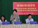 Bà Phan Thị Mỹ Thanh vẫn tiếp xúc cử tri với vai trò trưởng đoàn ĐBQH Bà Phan Thị Mỹ Thanh vẫn tiếp xúc cử tri với vai trò trưởng đoàn ĐBQH