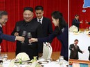 Lãnh đạo Hàn - Triều nâng ly trong bữa tiệc thịnh soạn Lãnh đạo Hàn - Triều nâng ly trong bữa tiệc thịnh soạn