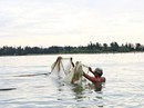 Đua nhau săn con cá "nhỏ nhưng độc" ở đầm Chuồn Đua nhau săn con cá "nhỏ nhưng độc" ở đầm Chuồn