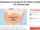 Nợ công cao, hàng ngàn người Mỹ đòi... bán bang Montana cho Canada Nợ công cao, hàng ngàn người Mỹ đòi... bán bang Montana cho Canada