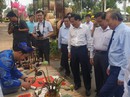 Dùng thư pháp biến lá sen khô thành... tiền Dùng thư pháp biến lá sen khô thành... tiền