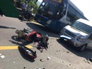 Đà Nẵng: Xe khách tông xe tay ga, 2 người nguy kịch Đà Nẵng: Xe khách tông xe tay ga, 2 người nguy kịch
