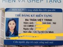 Việt Trinh kêu gọi mọi người cùng cô hiến tạng Việt Trinh kêu gọi mọi người cùng cô hiến tạng