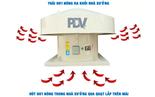 Quạt hút mái nhà xưởng công nghiệp PDV loại bỏ không khí nóng