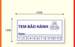 Kích thước tem bảo hành phổ biến và cách lựa chọn tem in phù hợp
