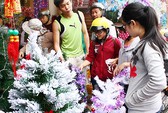 Thị trường Noel nhộn nhịp nhờ giảm giá