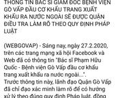 Vụ Giám đốc BV Gò Vấp bị tố đầu cơ khẩu trang: Làm rõ càng sớm càng tốt!