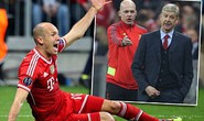 HLV Wenger lại tố Robben ăn vạ