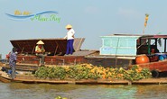 Ngập nỗi nhớ cảnh chợ nổi vào tết