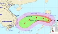 Chiều nay, bão Nock-ten giật cấp 16-17 vào Biển Đông