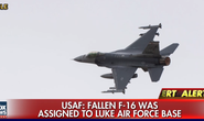 Mỹ: Rơi chiến đấu cơ F-16, phi công mất tích