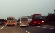 Xe khách chạy ngược chiều trên cao tốc Nội Bài - Lào Cai