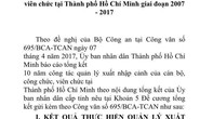 TP HCM báo cáo việc cán bộ đi nước ngoài