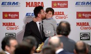 Gia đình Messi đáng yêu tại lễ trao giải Chiếc giày vàng