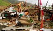 Cận cảnh trường học tan hoang, nhà cửa đổ nát sau bão ở Quảng Bình