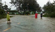 Áp thấp tiến vào, Côn Đảo bị ngập trong mưa lớn