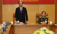 Chủ tịch nước Trần Đại Quang làm việc với Bộ Quốc phòng