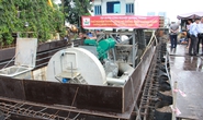 Siêu máy bơm chống ngập nằm chờ đường cống