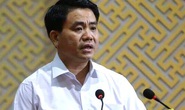 Chủ tịch Hà Nội Nguyễn Đức Chung phát biểu với người dân Đồng Tâm
