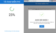Dễ mất tài khoản với chiêu lừa tăng bộ nhớ